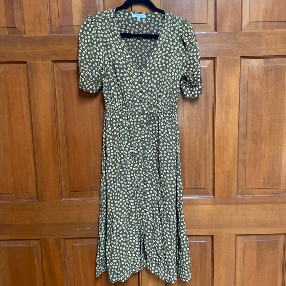 Madewell floral midi dress